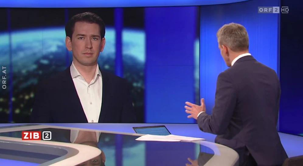 Bundeskanzler Sebastian Kurz in der 