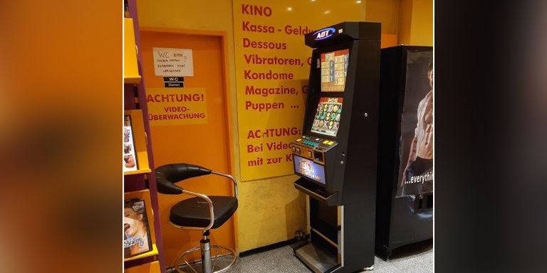 Illegales Glücksspiel im Sexshop
