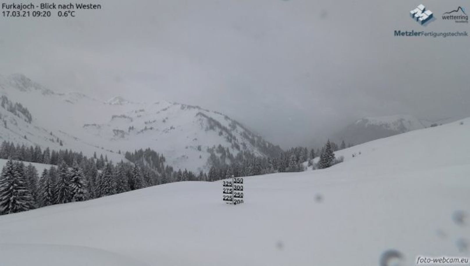 Viel Neuschnee in Vorarlberg.