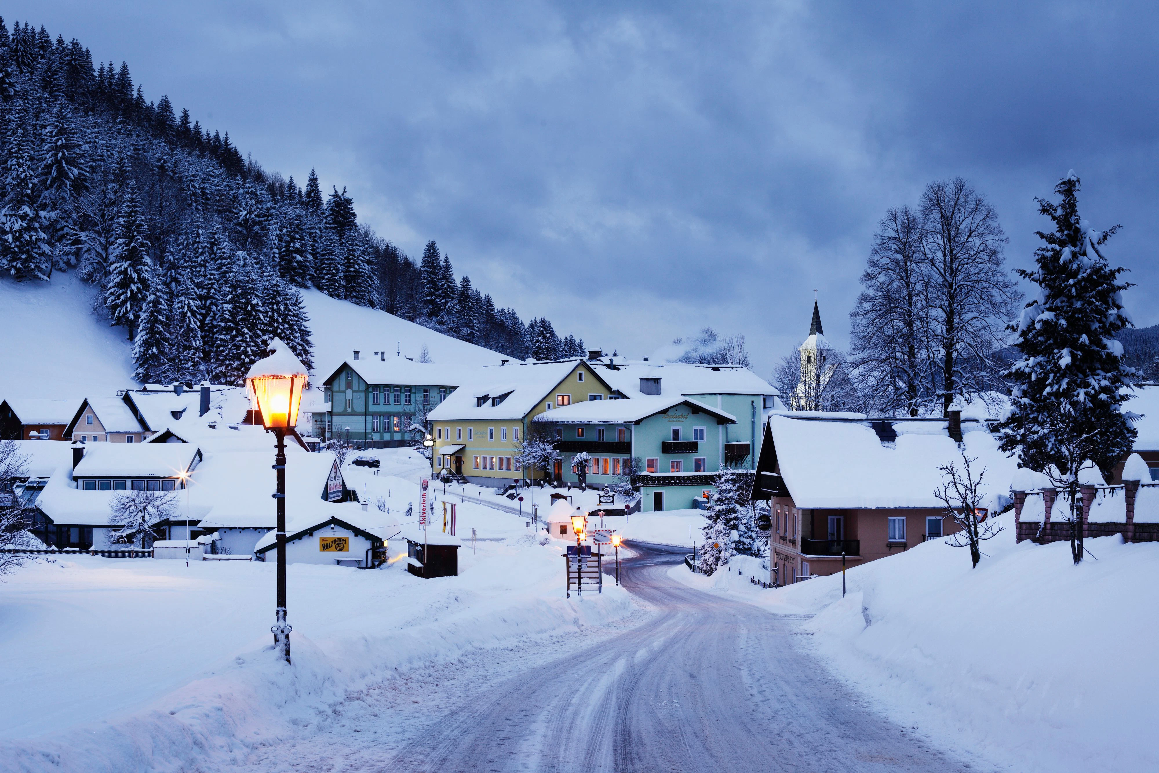 Weißes Winterkleid in einer Gemeinde im niederösterreichischen Mostviertel. Archivbild