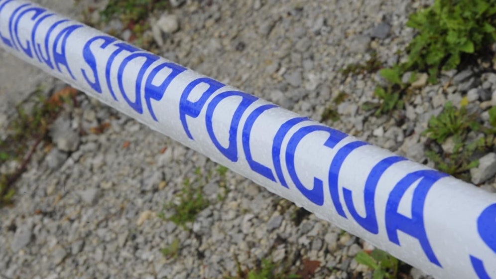 Polizei-Absperrung in Slowenien (Archivfoto)