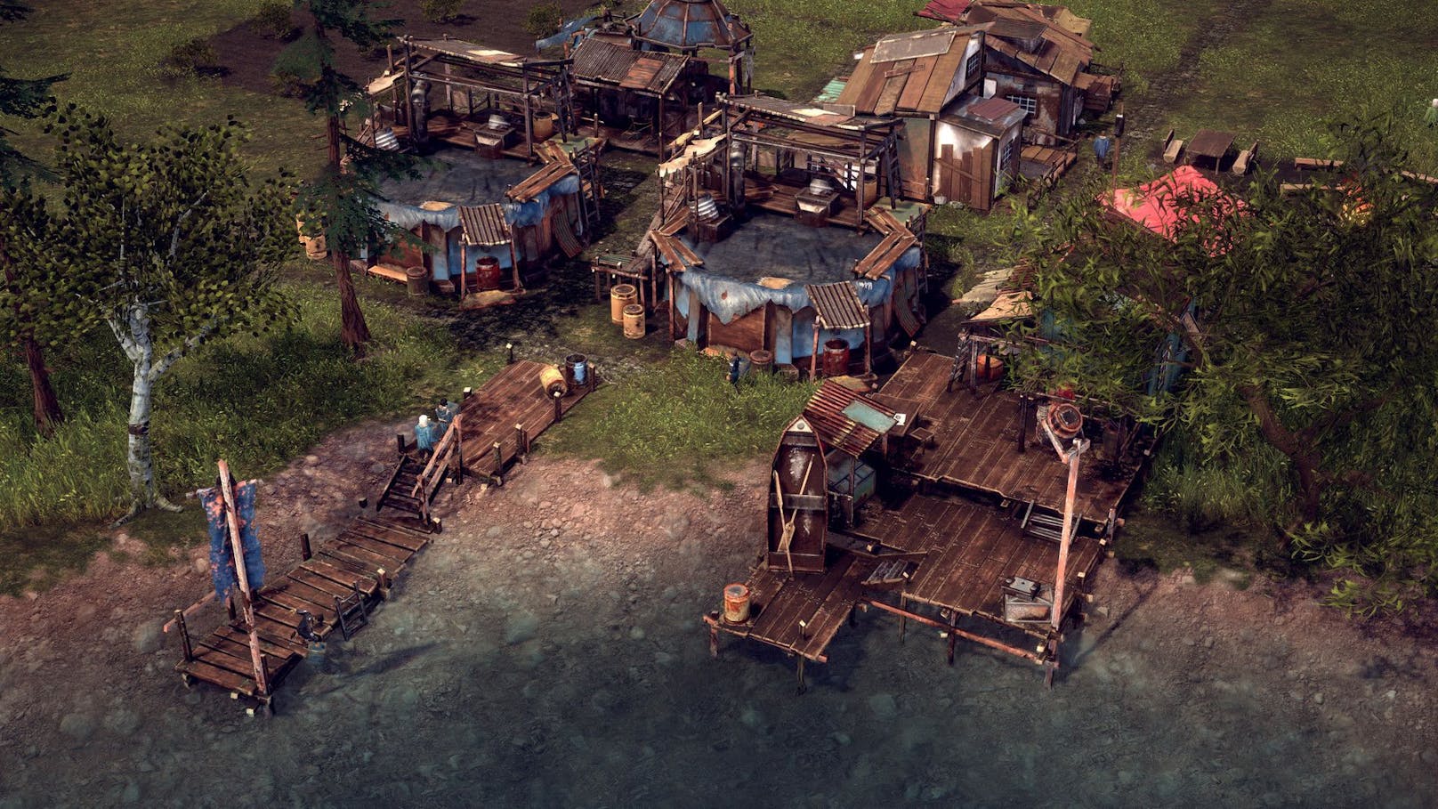 Der Spieler muss für seine Gruppe Überlebender sauberes Wasser, unverstrahlte Nahrung und einen Ort finden, auf dem provisorisch einige Gebäude gebaut werden können.
