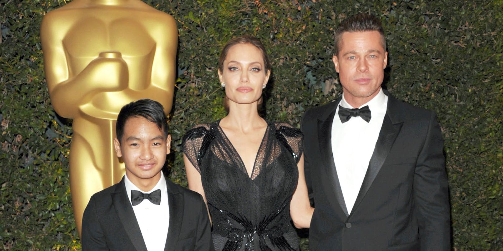 Maddox, Angelina Jolie und Brad Pitt im Jahr 2013