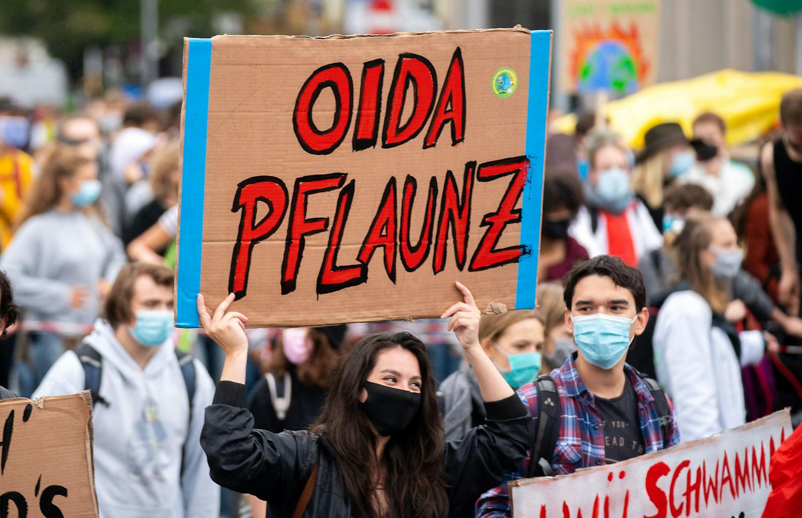 Demonstration in Wien am 25. September 2020, anl. eines weltweiten Klimastreiks der Klimaschutzbewegung "Fridays For Future"