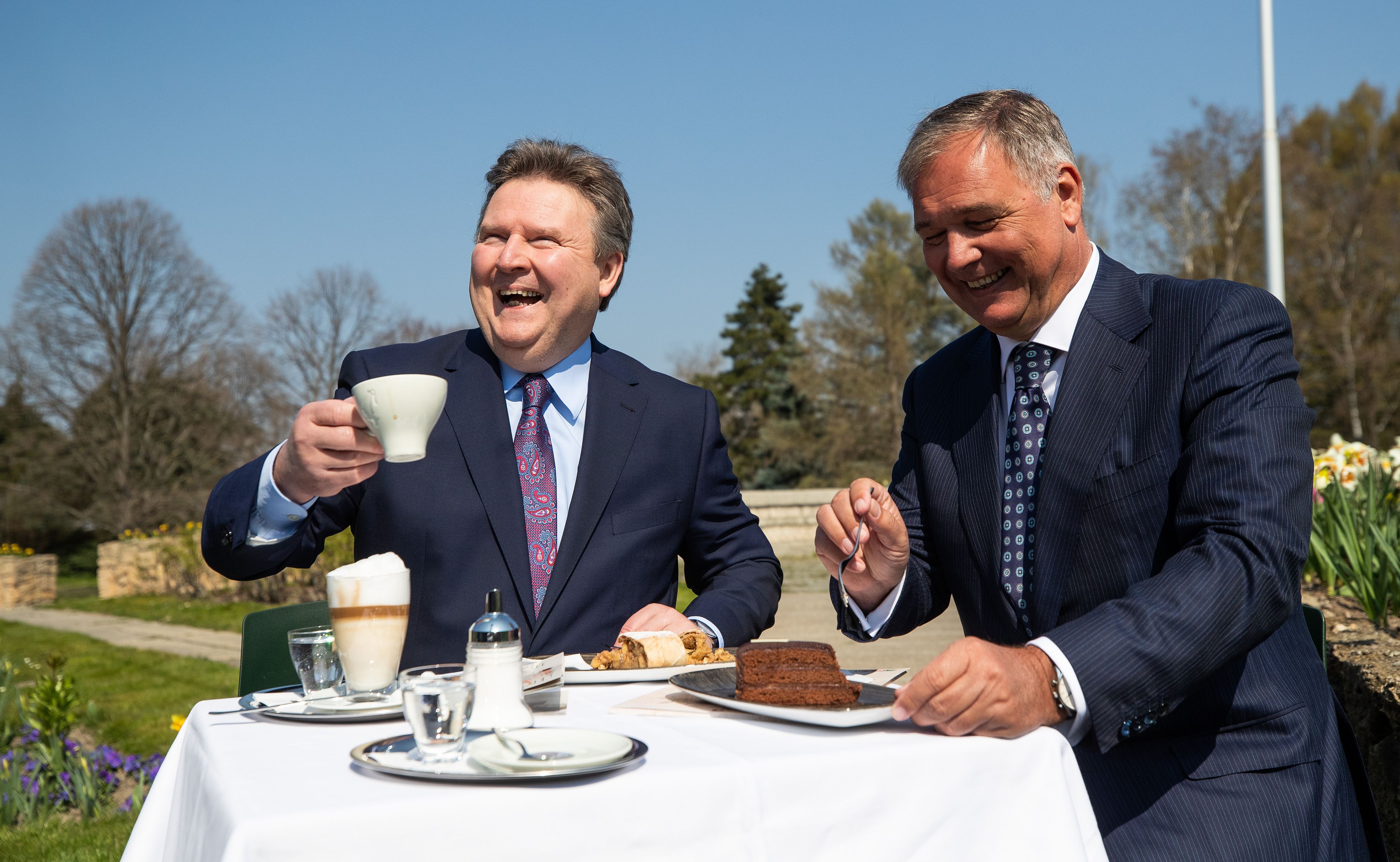 Bürgermeister Michael Ludwig und Wiens Wirtschaftskammer-Präsident Walter Ruck