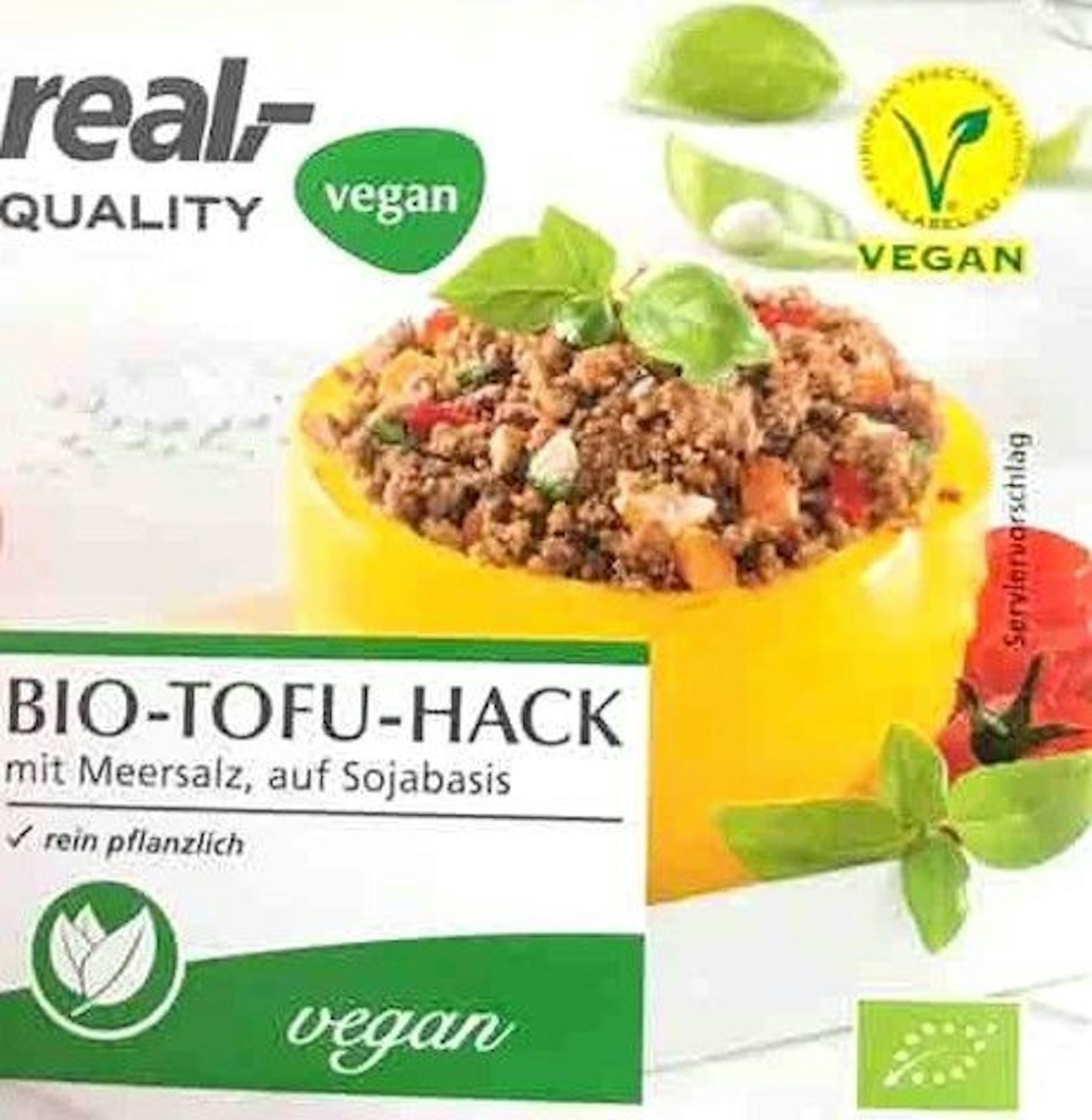 "Quality Bio-Tofu-Hack" von Real (2,21 Euro/200 g)