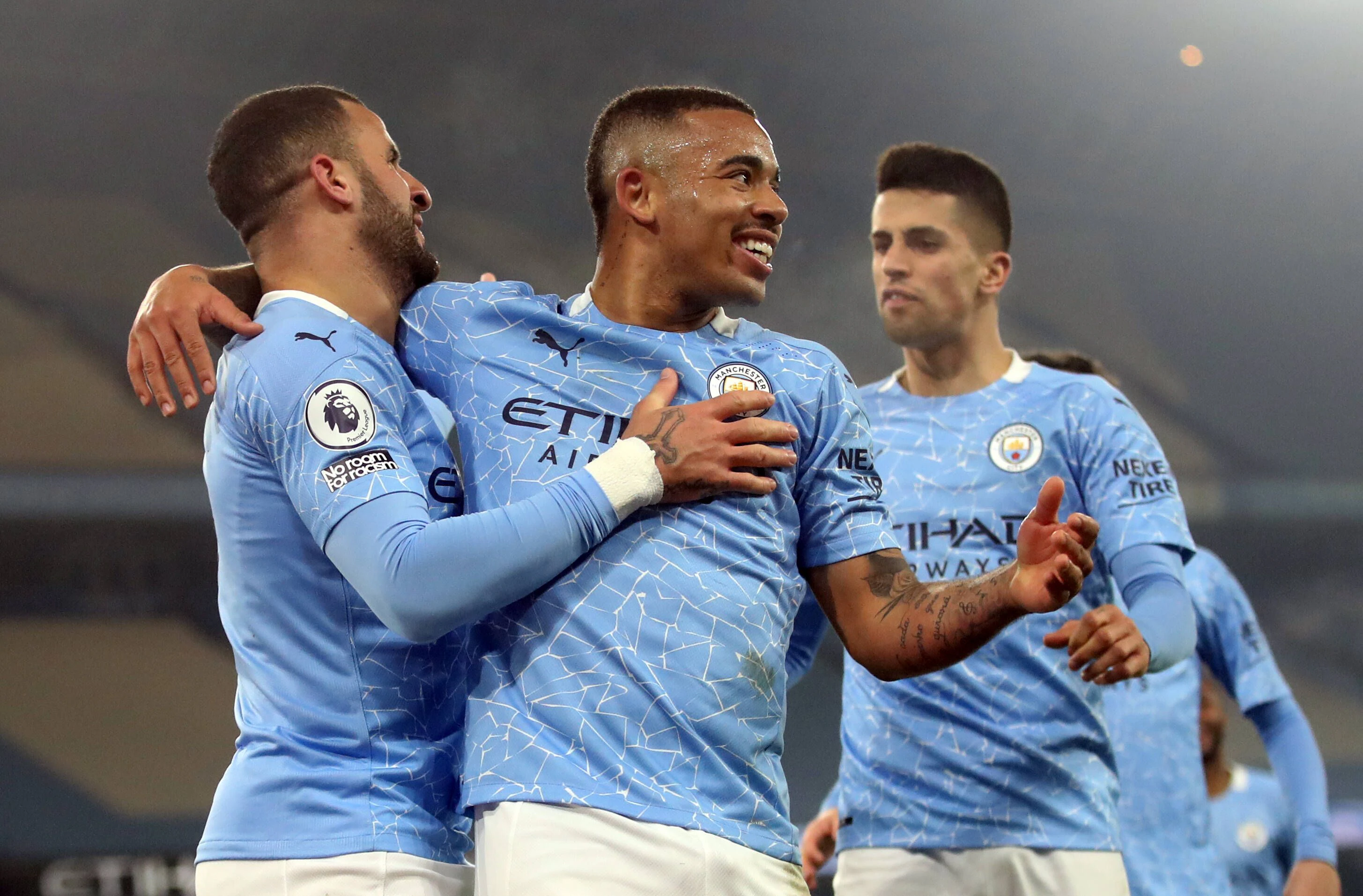 Gabriel Jesus (Mitte) und seine Kollegen sind nicht zu stoppen.