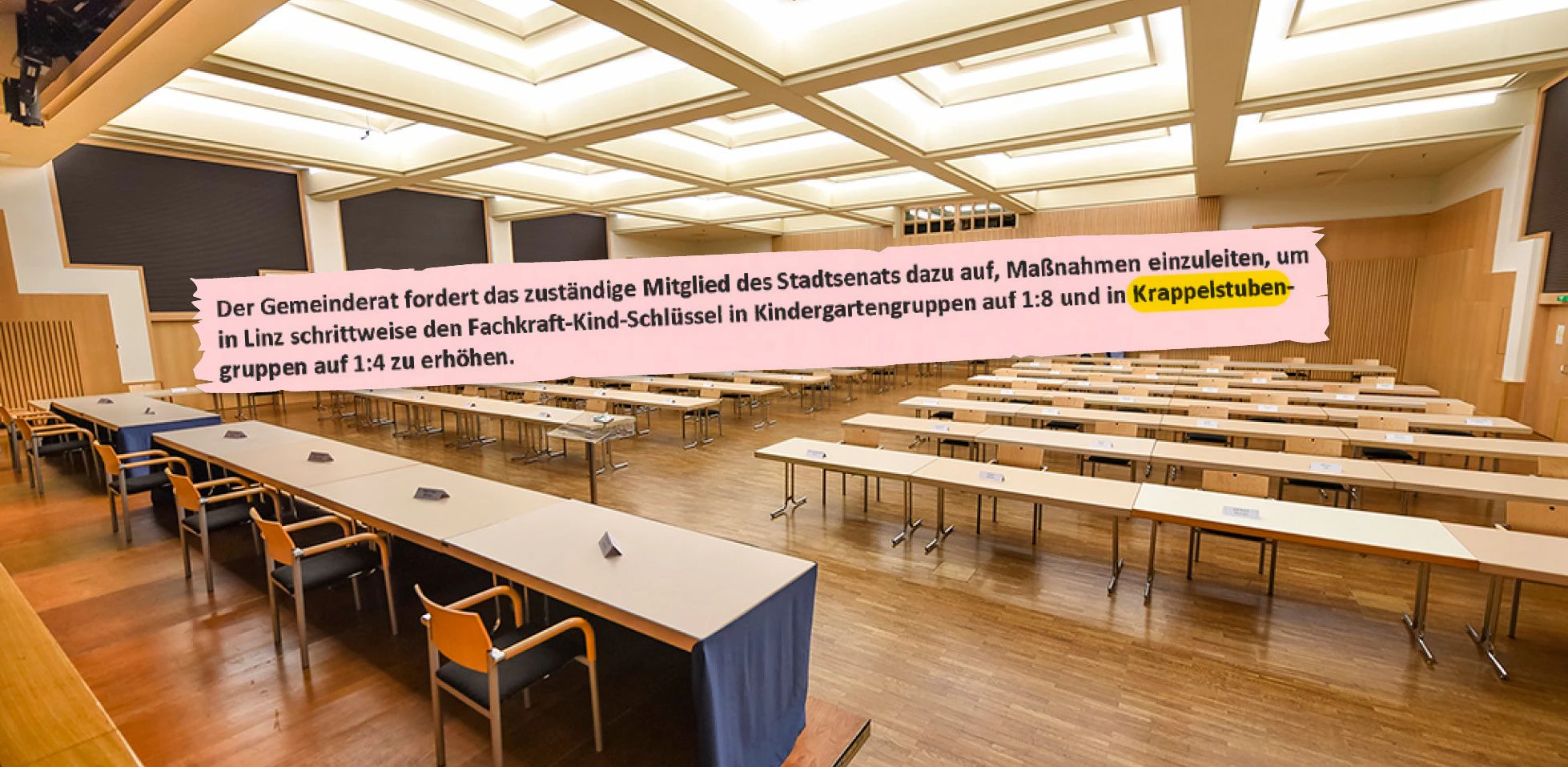 Gleich vier Mal ist von Krappelstuben die Rede.