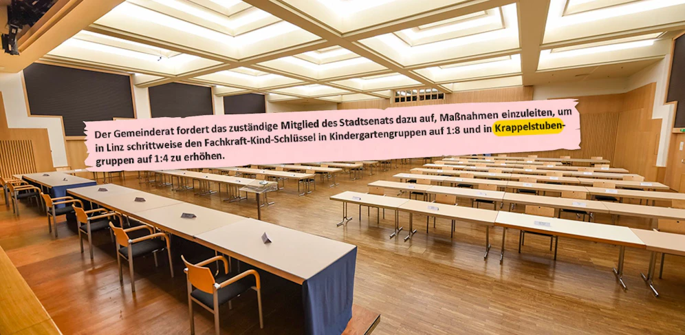 Gleich vier Mal ist von Krappelstuben die Rede.