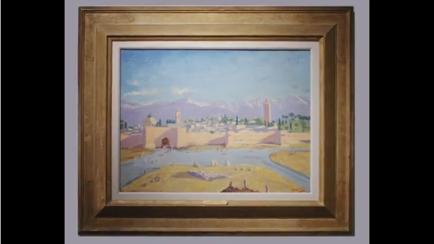 <strong>Winston Churchill </strong>malte 1943 das Gemälde "Tower of the Koutoubia Mosque". Nach Angelina Jolie besitzt nun ein Kunstsammler das wertvolle Bild.<br>