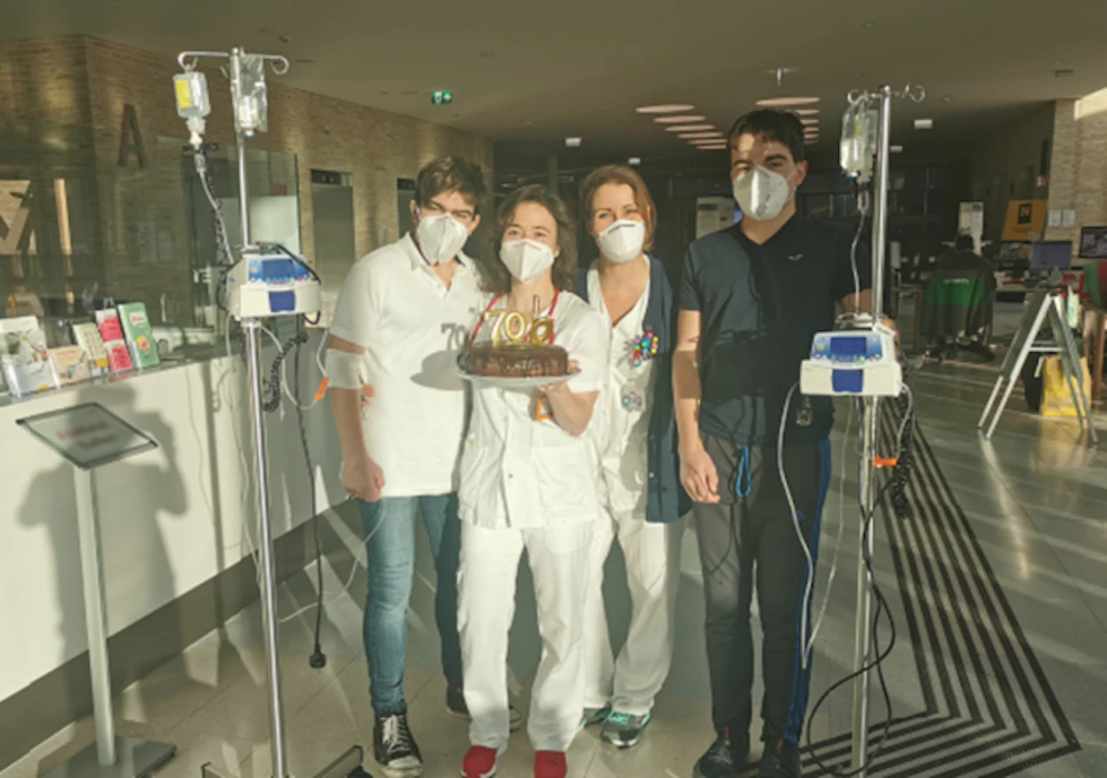 Die beiden jungen Patienten im Landesklinikum
