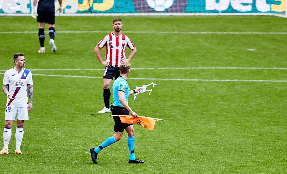Drohnen-Protest in Bilbao. 