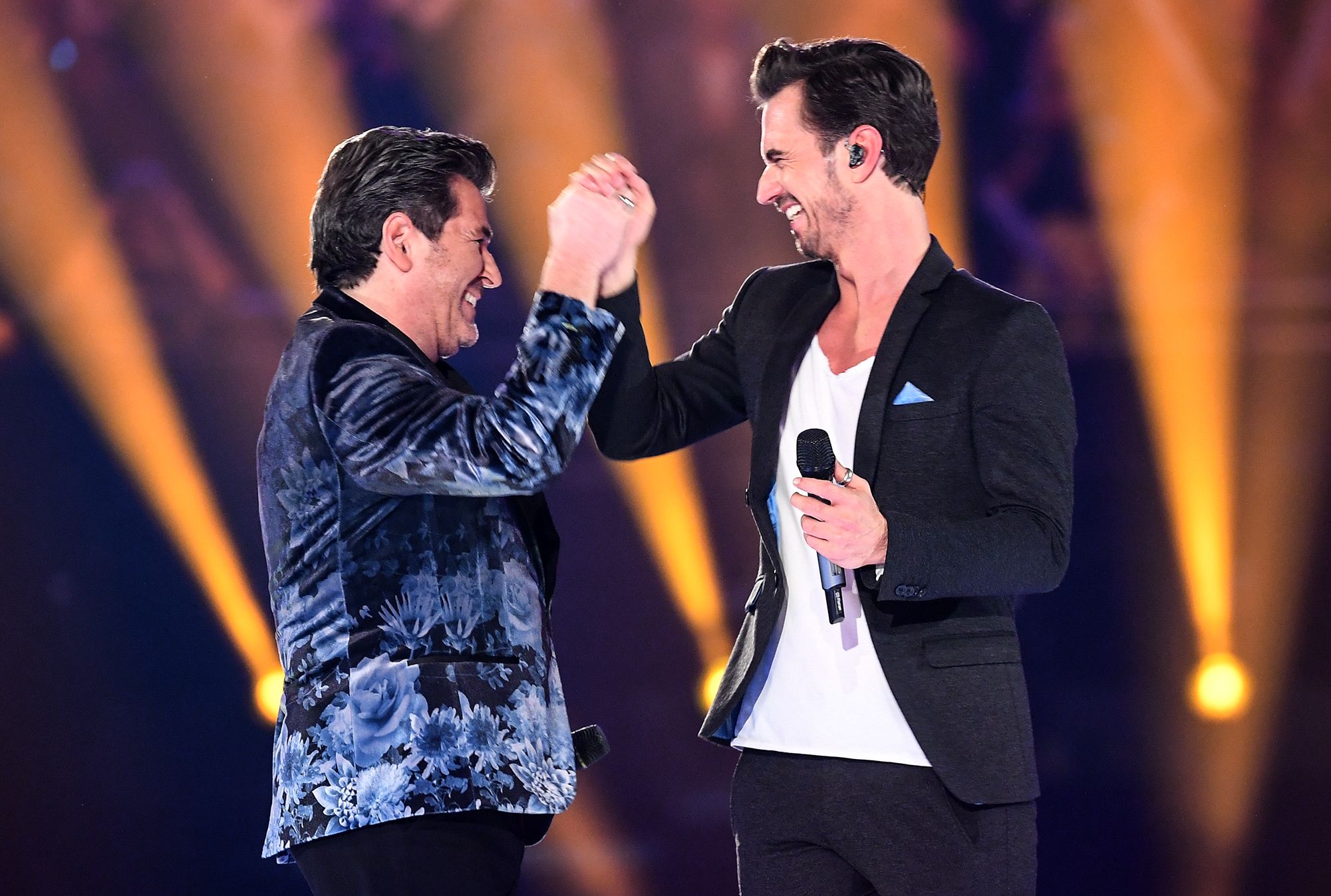 Sie haben es wieder gemacht! <strong>Thomas Anders</strong> (links) und <strong>Florian Silbereisen</strong> stehen wieder gemeinsam im Studio.