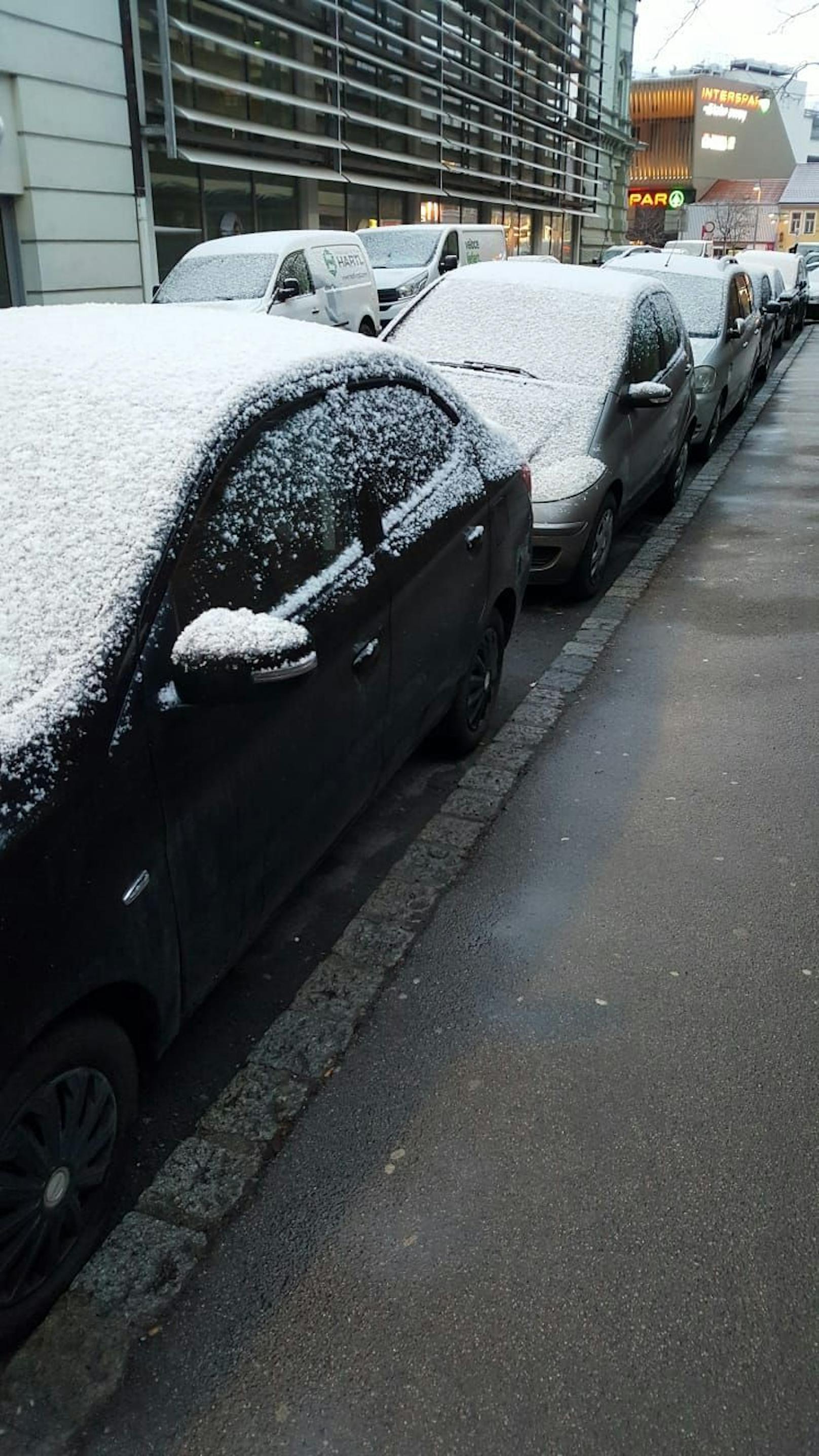Auch Wien darf sich über Schnee freuen.