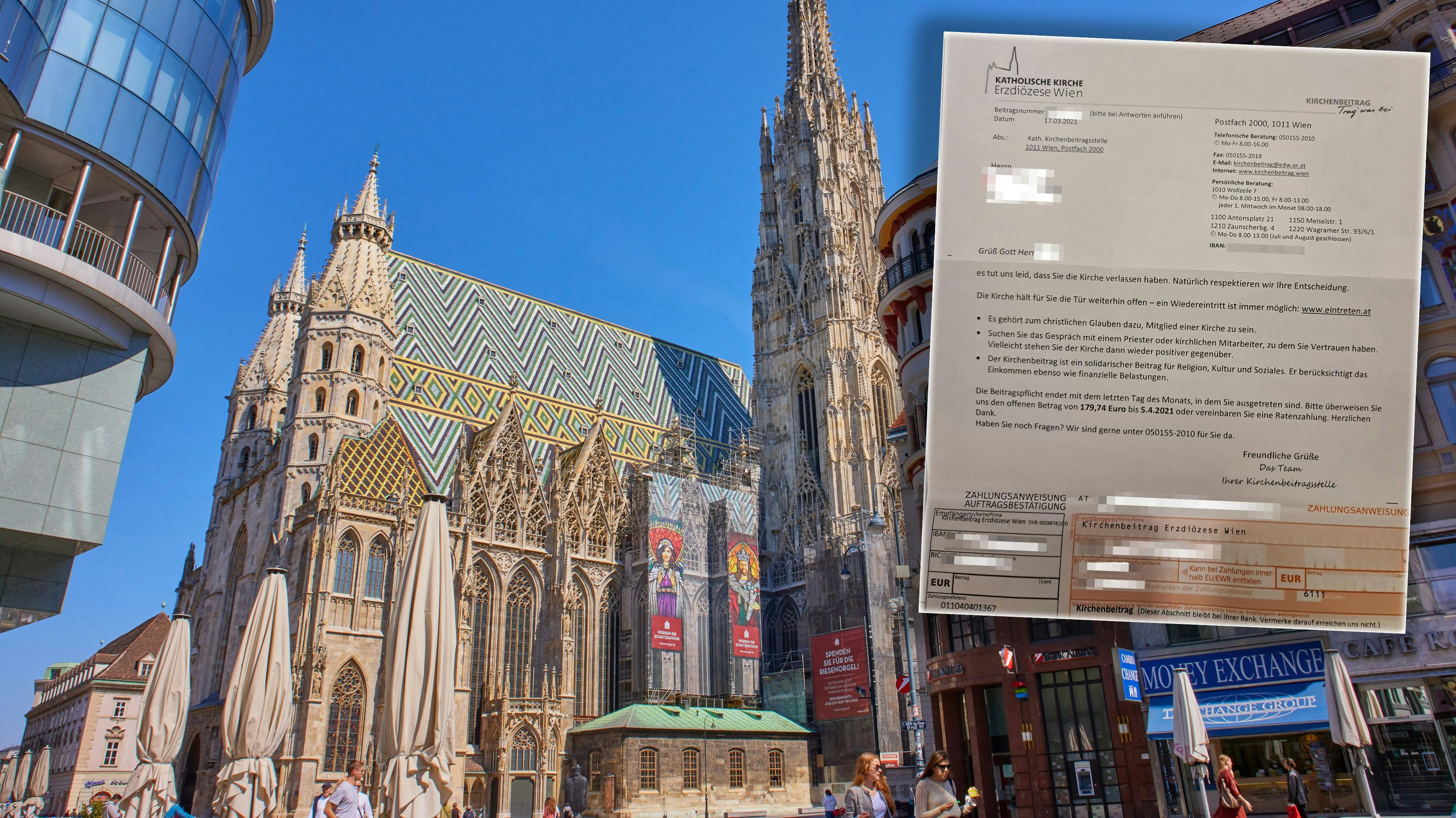 Markus ist völlig verärgert über die Kirchensteuer.
