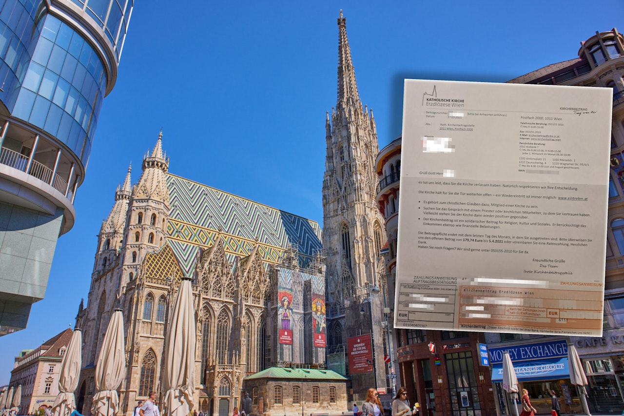 Heute.at - Wiener soll Kirchensteuer trotz Austritts bezahlen