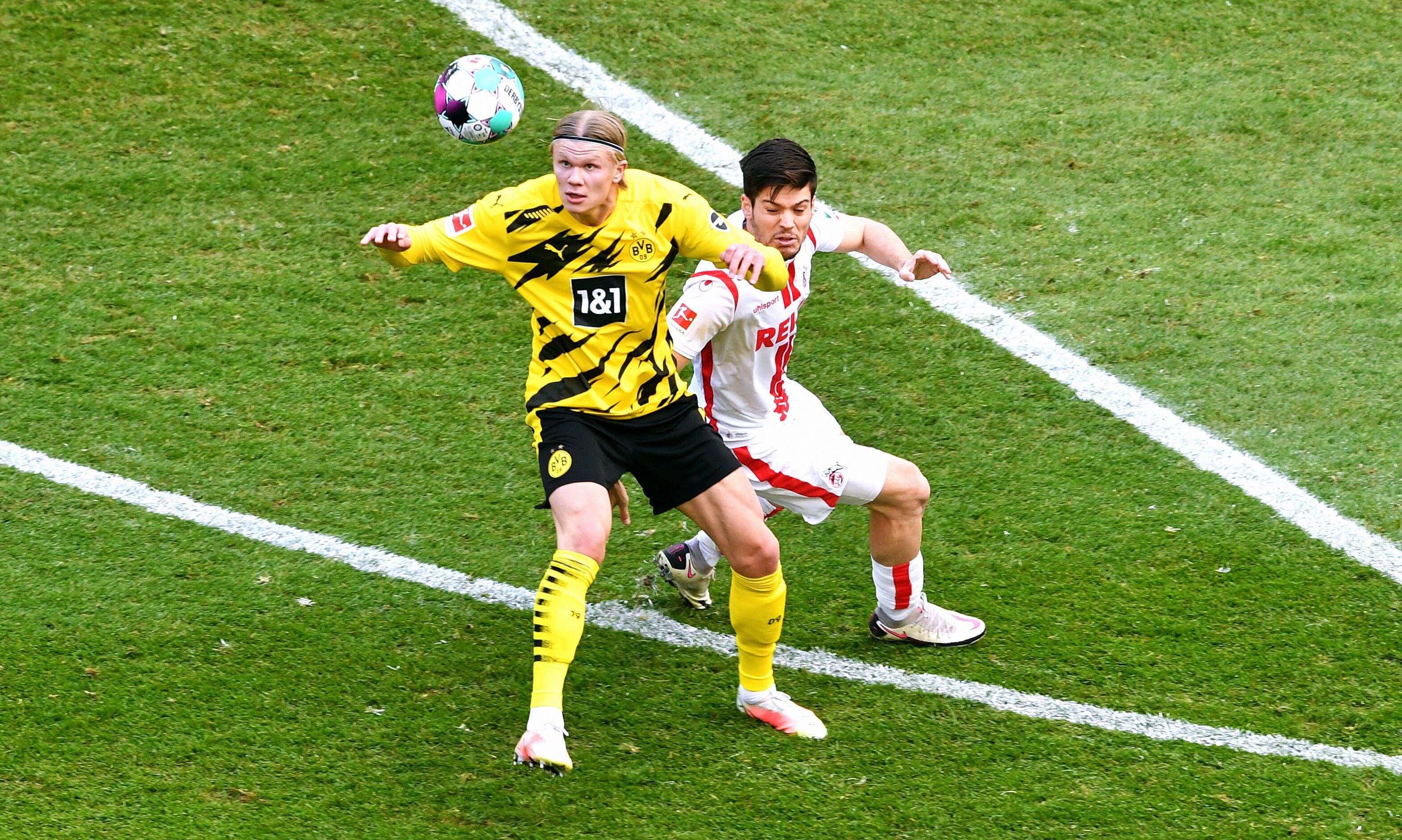 Erling Haaland gegen Köln. 