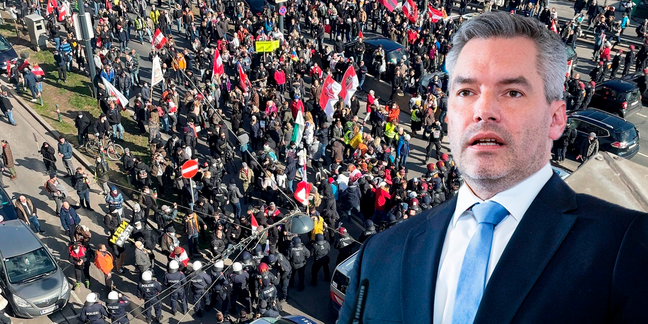 Innenminister Karl Nehammer findet klare Worte zur Corona-Demo