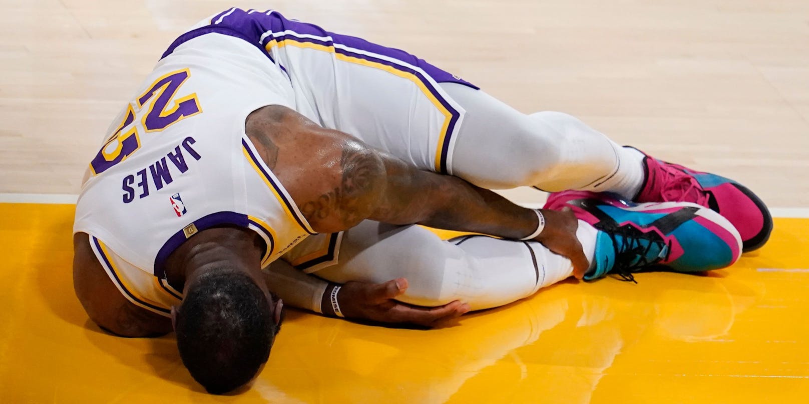 LeBron James erlitt eine Knöchelverletzung.
