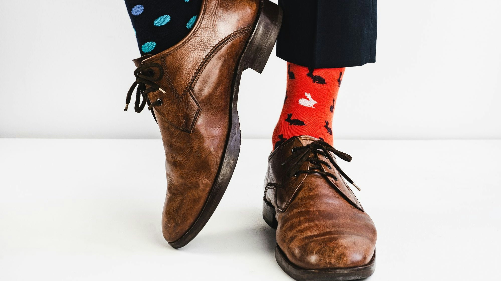 Heute ist der Tag der bunten Socken. 