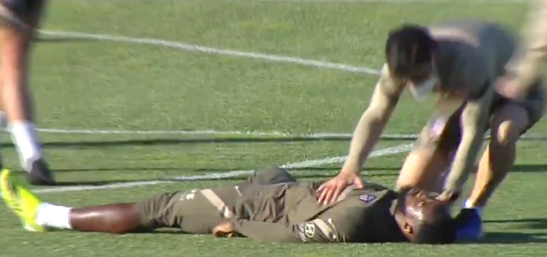 Moussa Dembele verlor im Training das Bewusstsein.