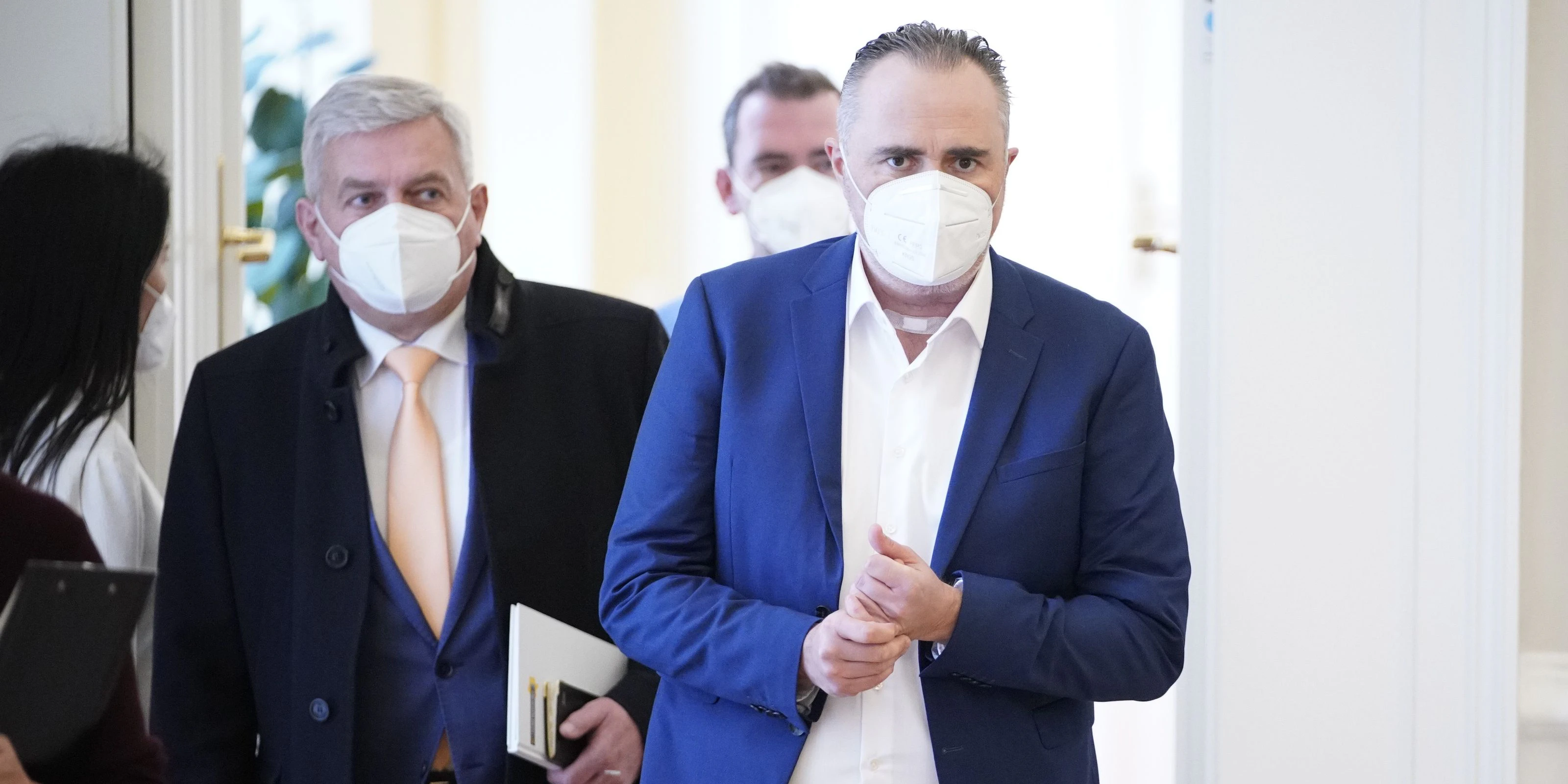 Hans Peter Doskozil (SP) spricht vor dem großen Corona-Gipfel.