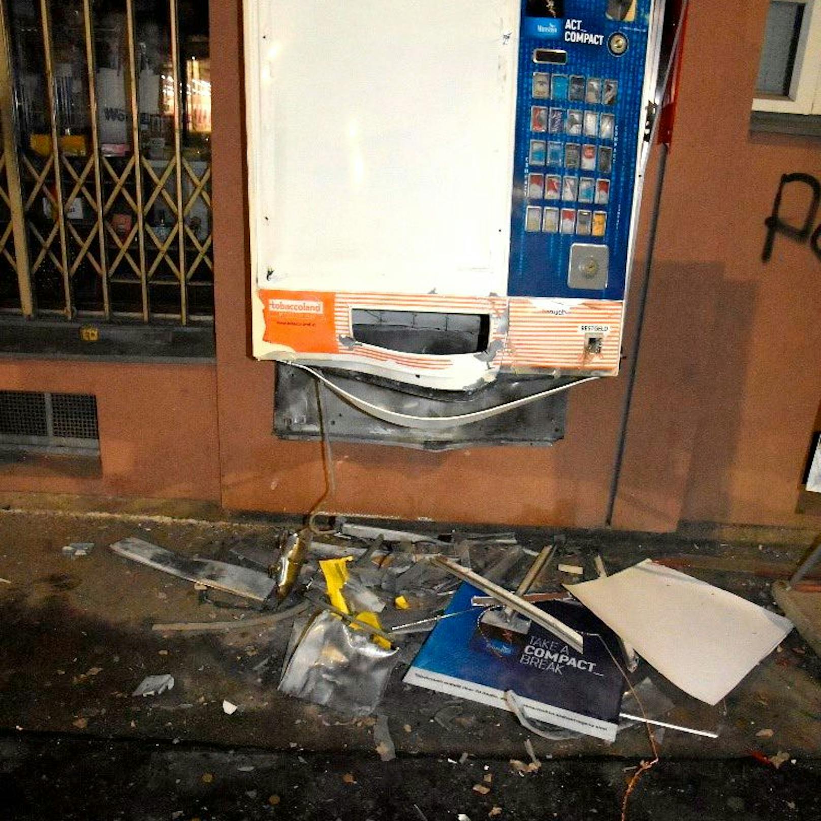 Drei Festnahmen nach Sprengung eines Zigarettenautomaten in Wien-Brigittenau am 22. März 2021