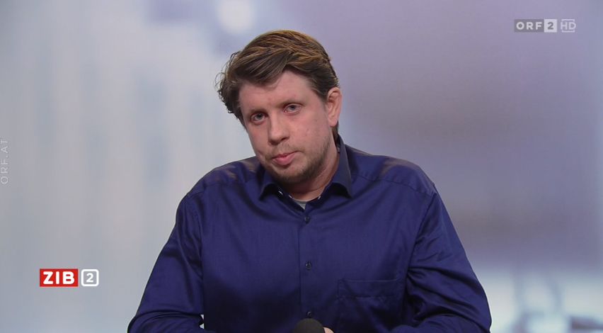 Komplexitätsforscher Peter Klimek in der "ZiB2".