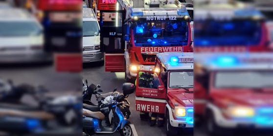 Mehrere Feuerwehrautos waren vor Ort.