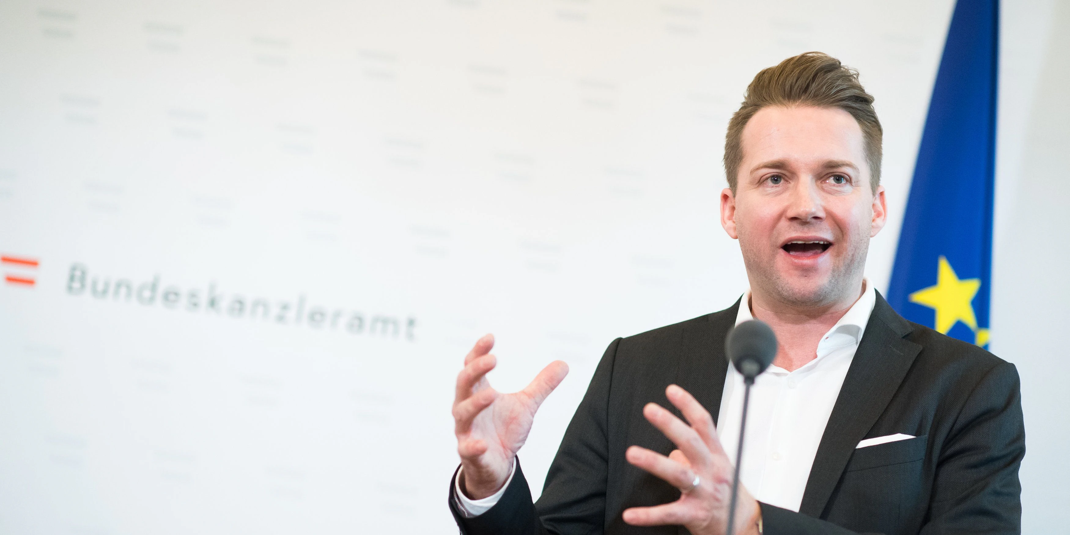 Handelsverbands-Obmann Rainer Will bei einer Pressekonferenz. Archivbild