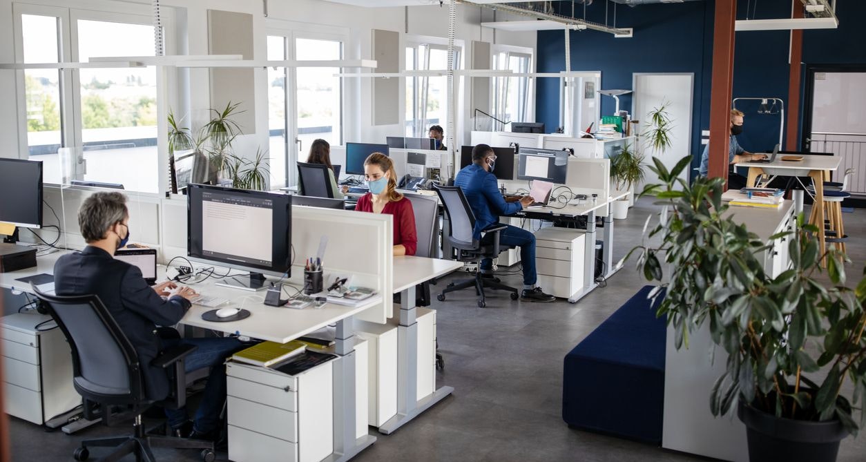 FFP2-Maskenpflicht im Büro.