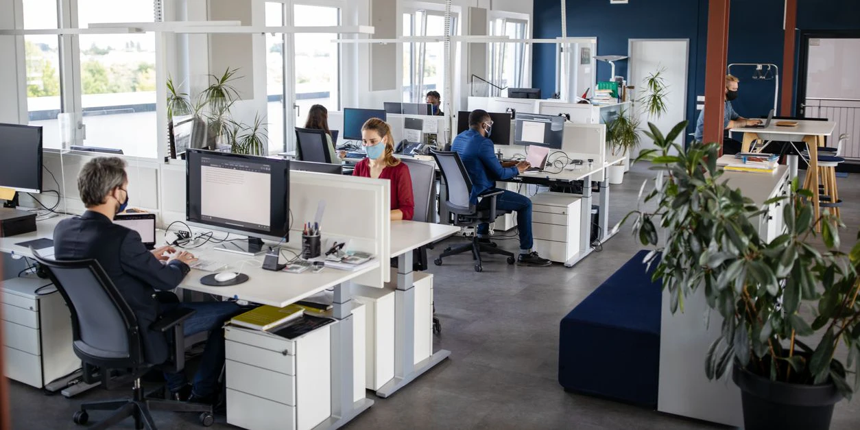 FFP2-Maskenpflicht im Büro.