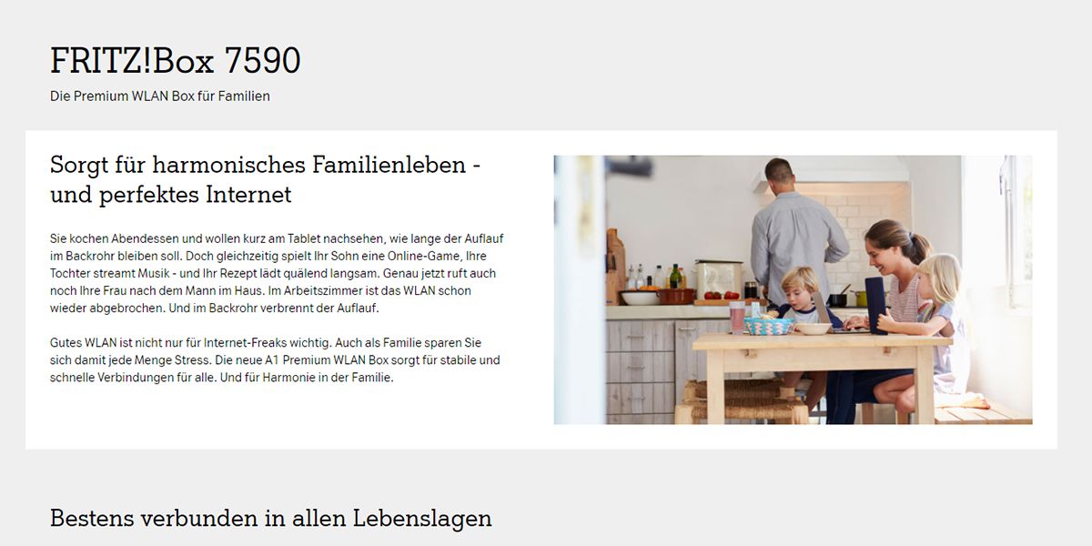 Mit der Fritz!Box 7590 setzt Österreichs größter Provider ab sofort breitflächig auf den DSL-Premium-Router von AVM. 
