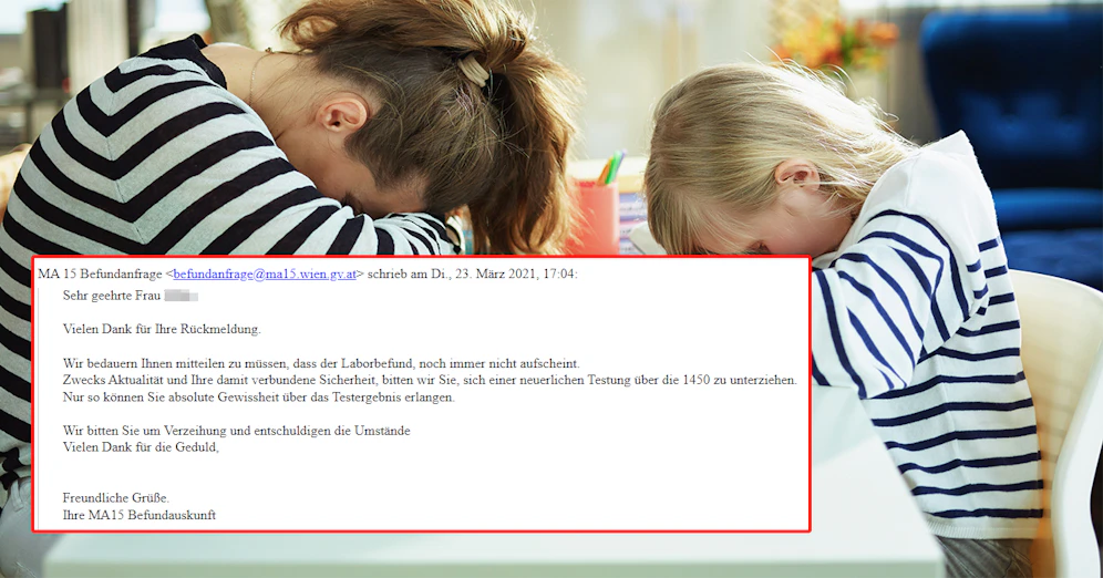 Eine 40-jährige Mutter hatte viele Scherereien wegen eines falsch-positiven Schnelltest