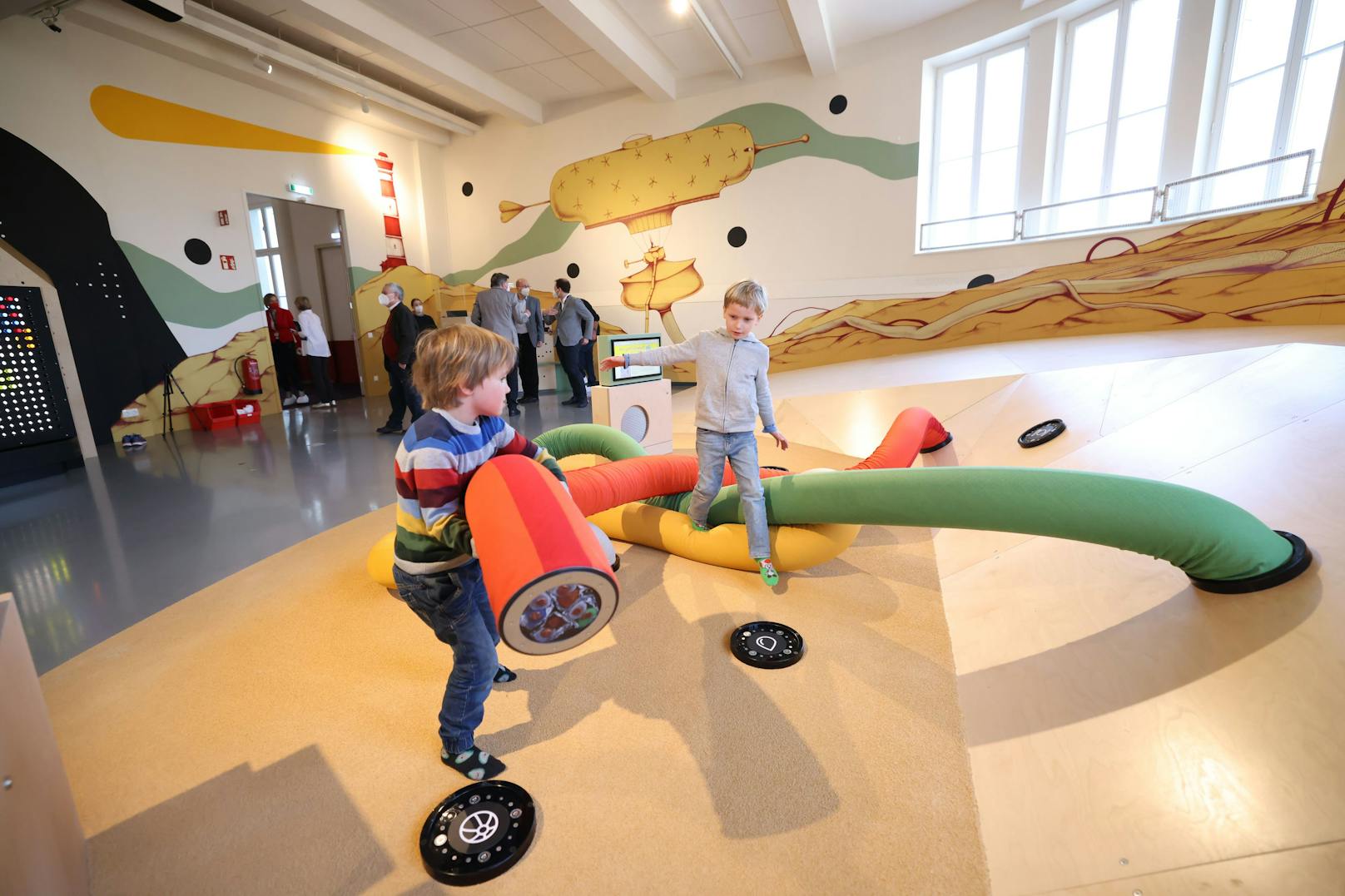 Im Technischen Museum Wien in Rudolfsheim-Fünfhaus wurde gestern der neue Familienbereich "miniXplore" eröffnet.