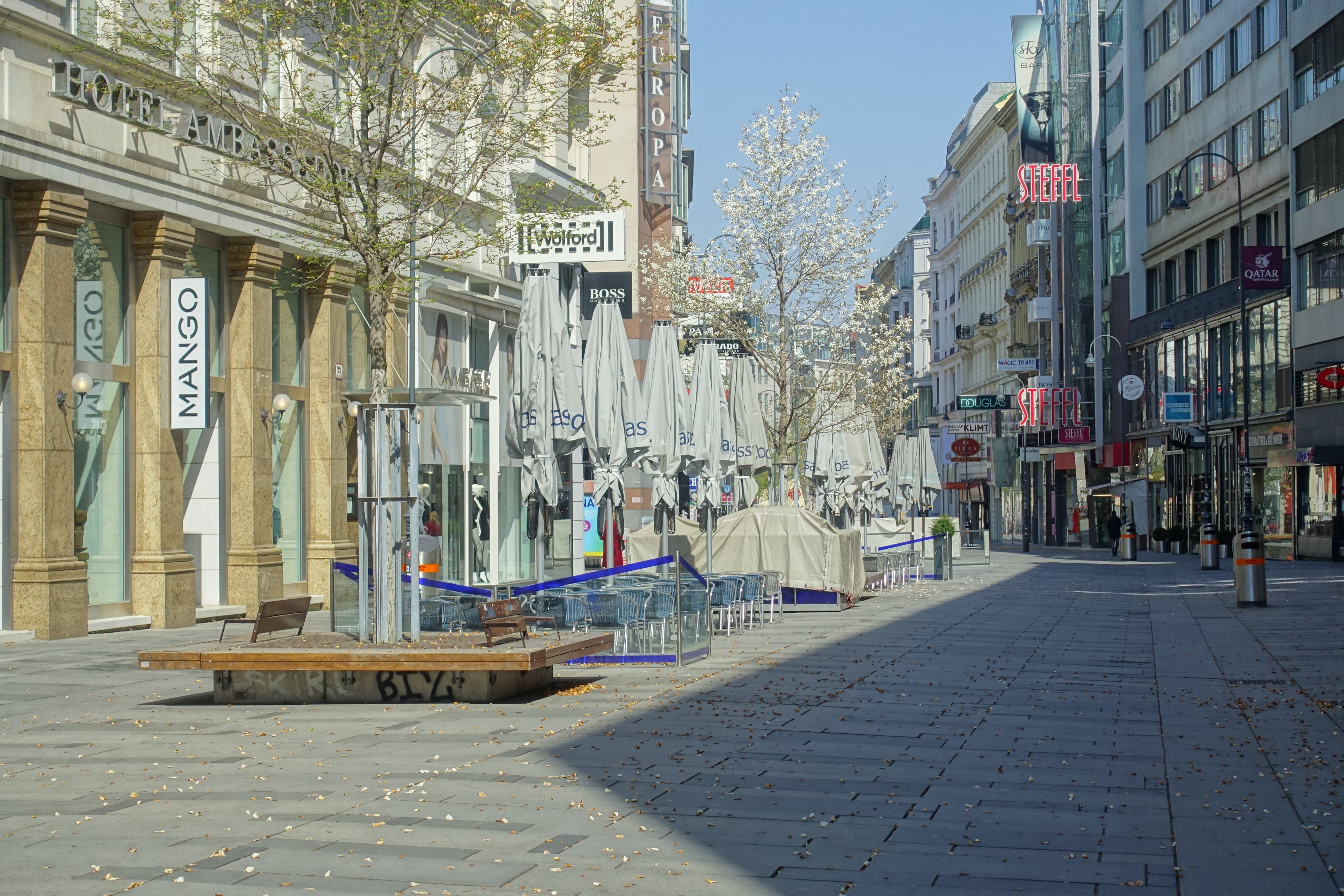 Leere Kärntnerstraße