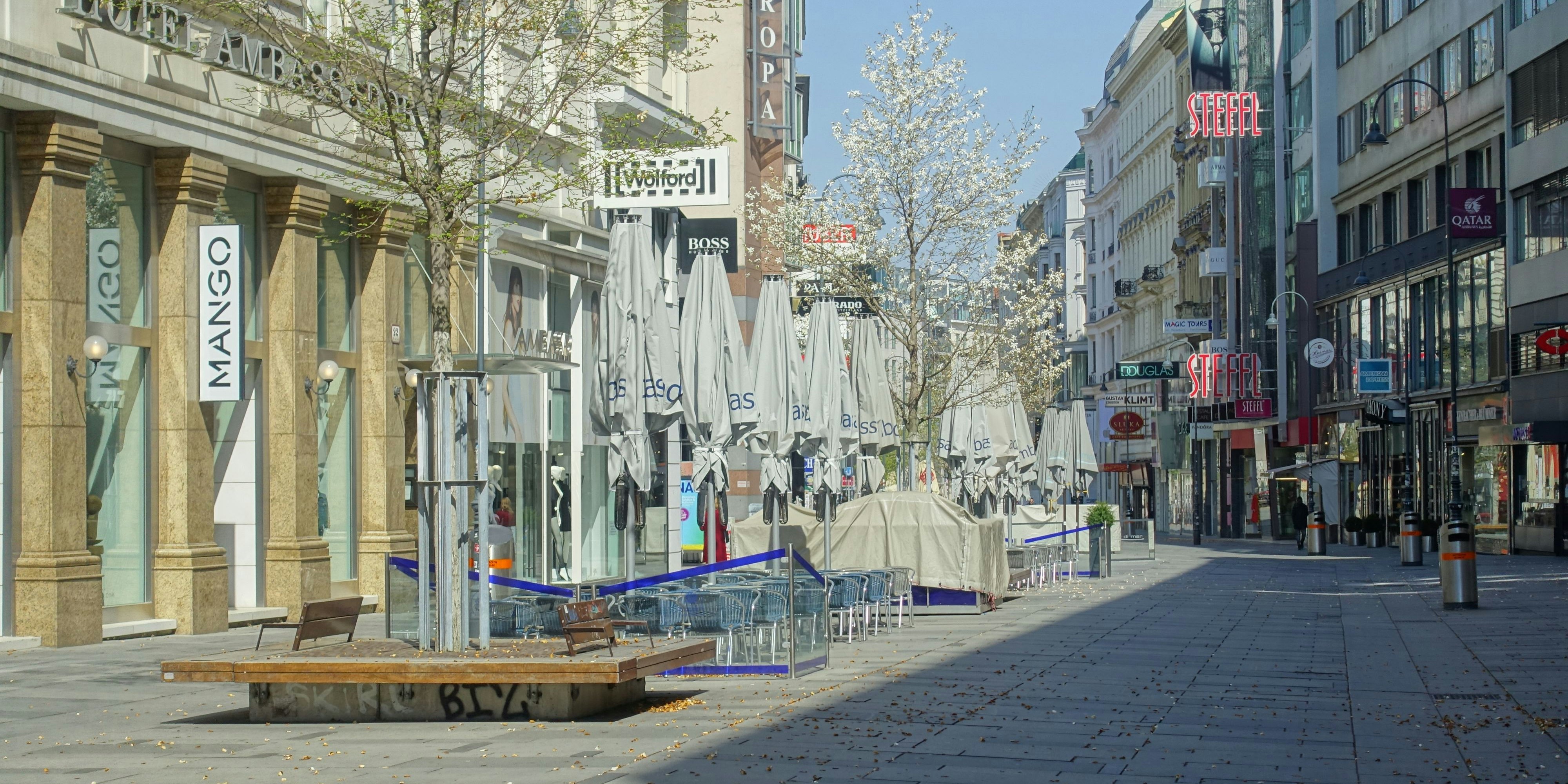 Leere Kärntnerstraße