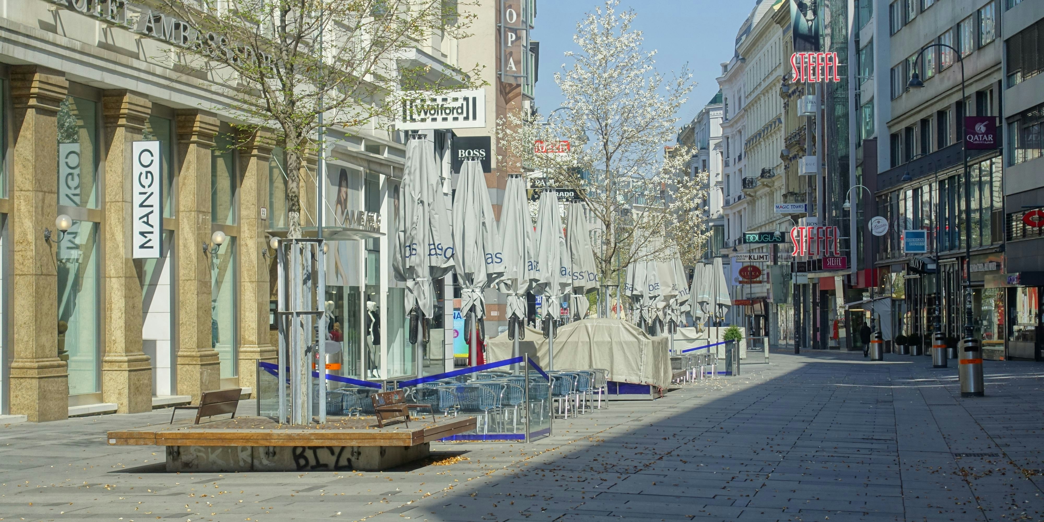 Leere Kärntnerstraße