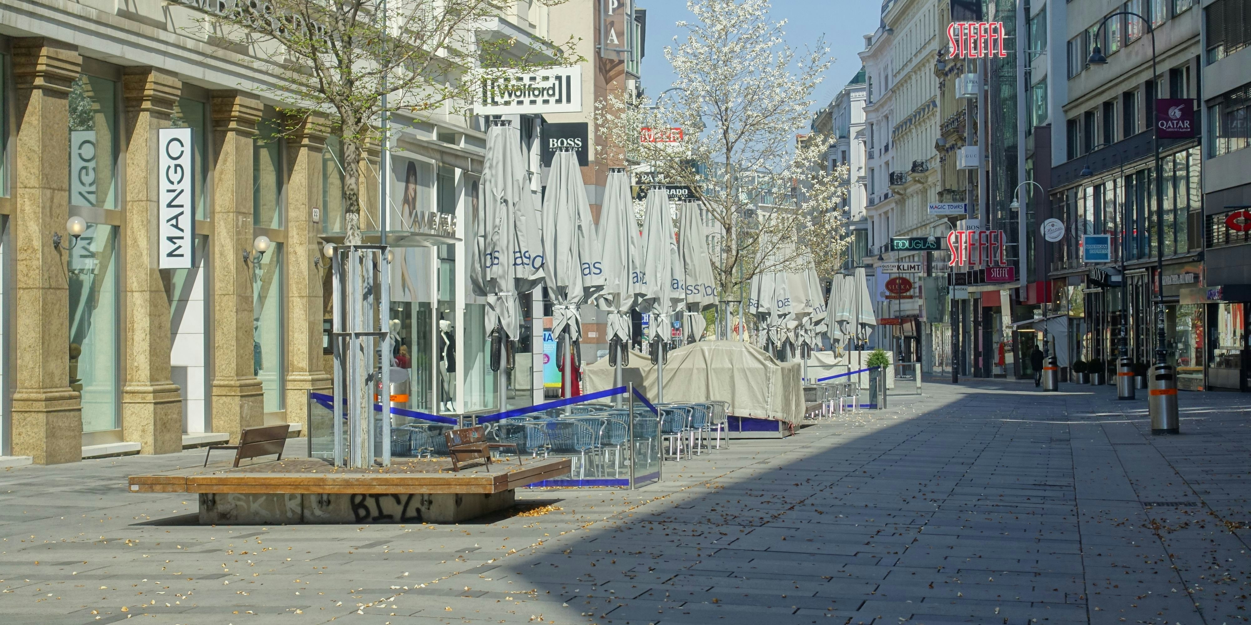 Leere Kärntnerstraße