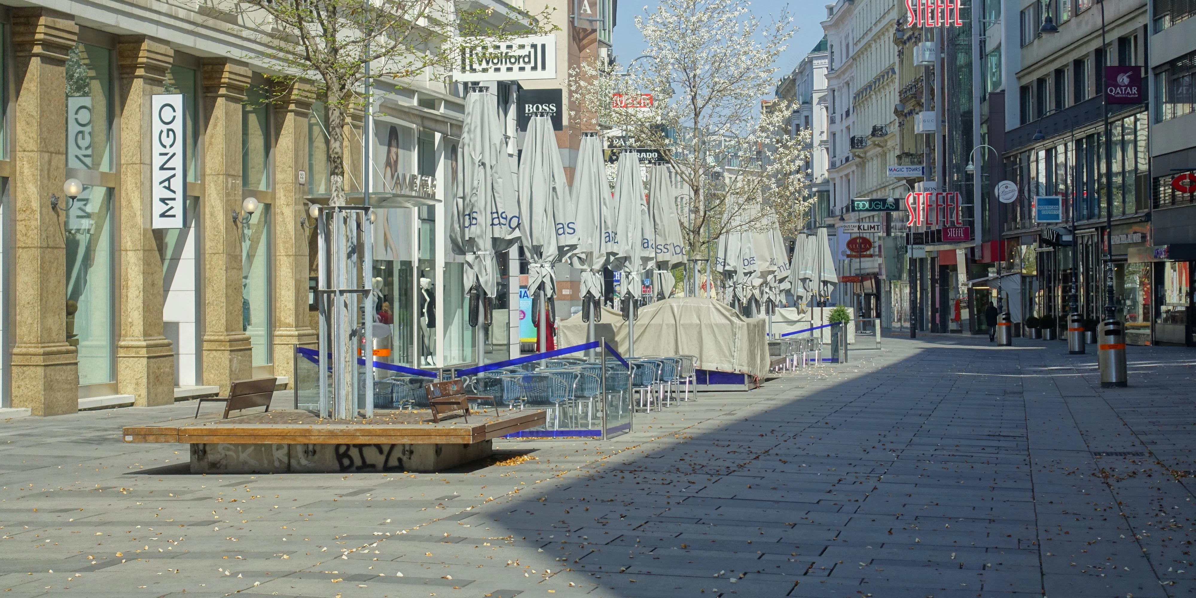 Leere Kärntnerstraße