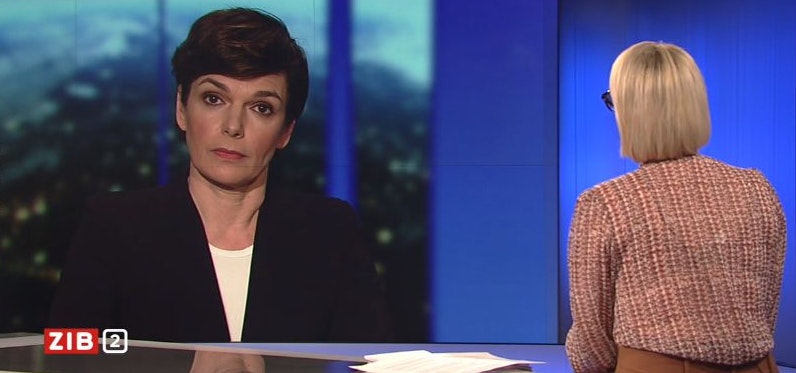 SPÖ-Chefin Pamela Rendi-Wagner bei Lou Lorenz-Dittlbacher in der ZiB2 am 25. März 2021