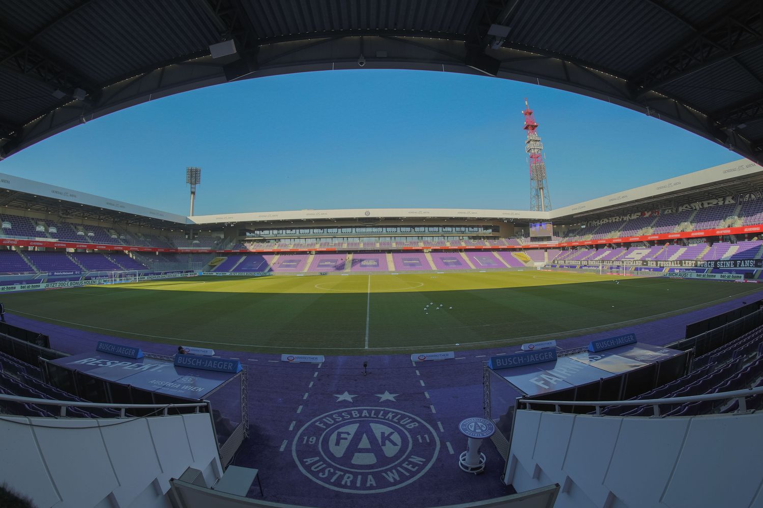 Die Generali Arena der Wiener Austria. 