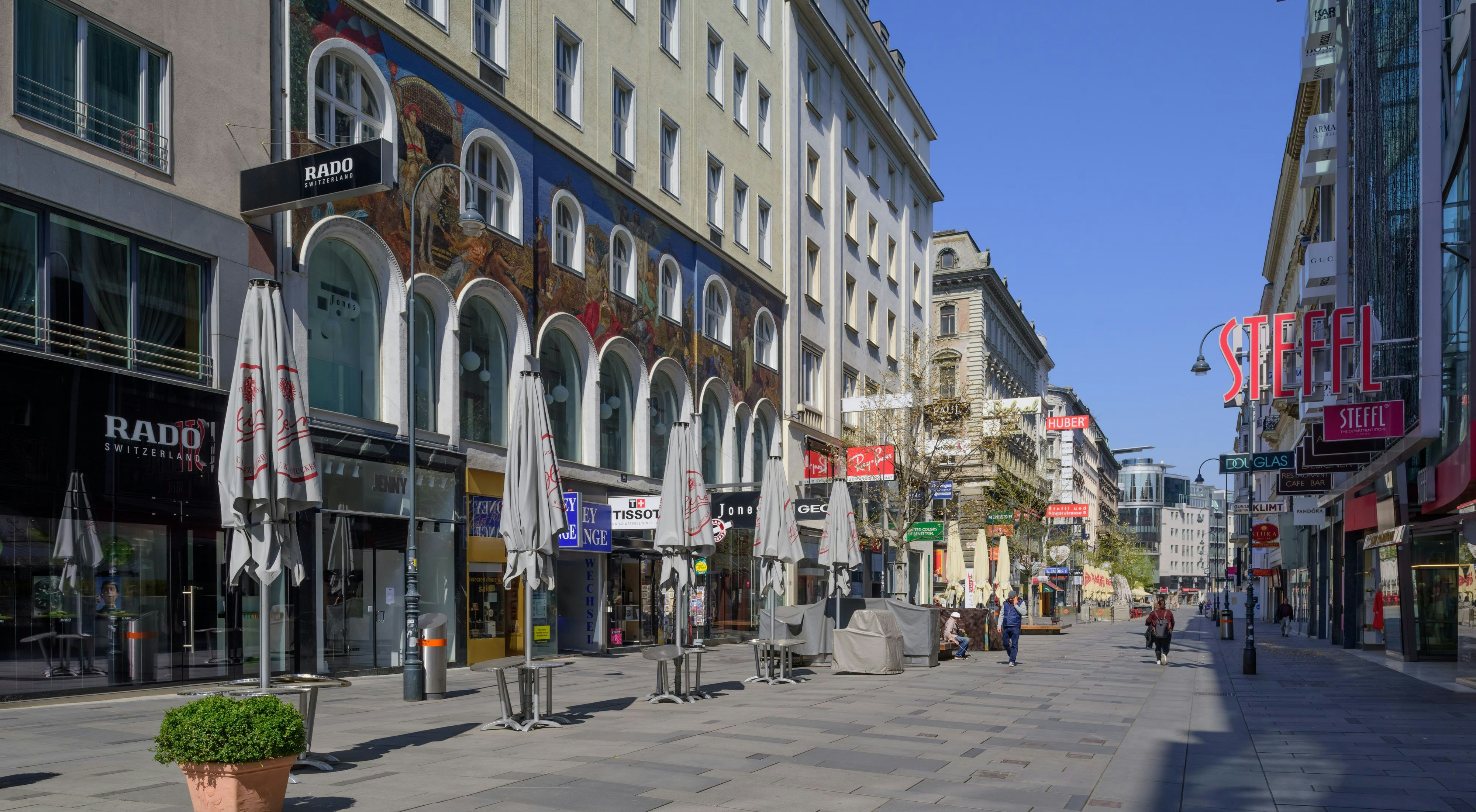 Leere Kärntnerstraße