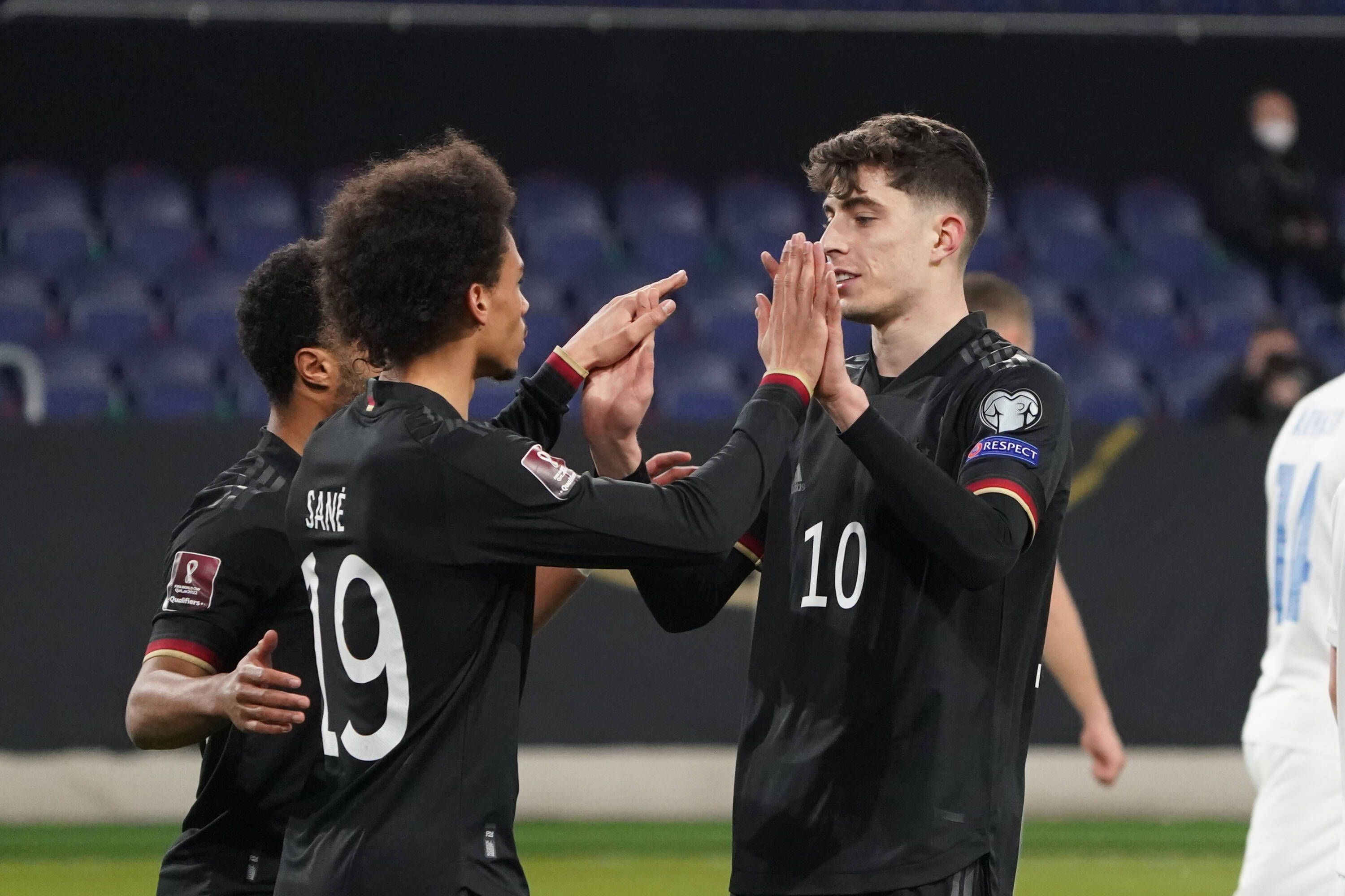 Jubel bei der deutschen Nationalmannschaft. 