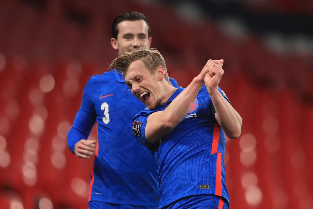 James Ward-Prowse bejubelt seinen Treffer. 