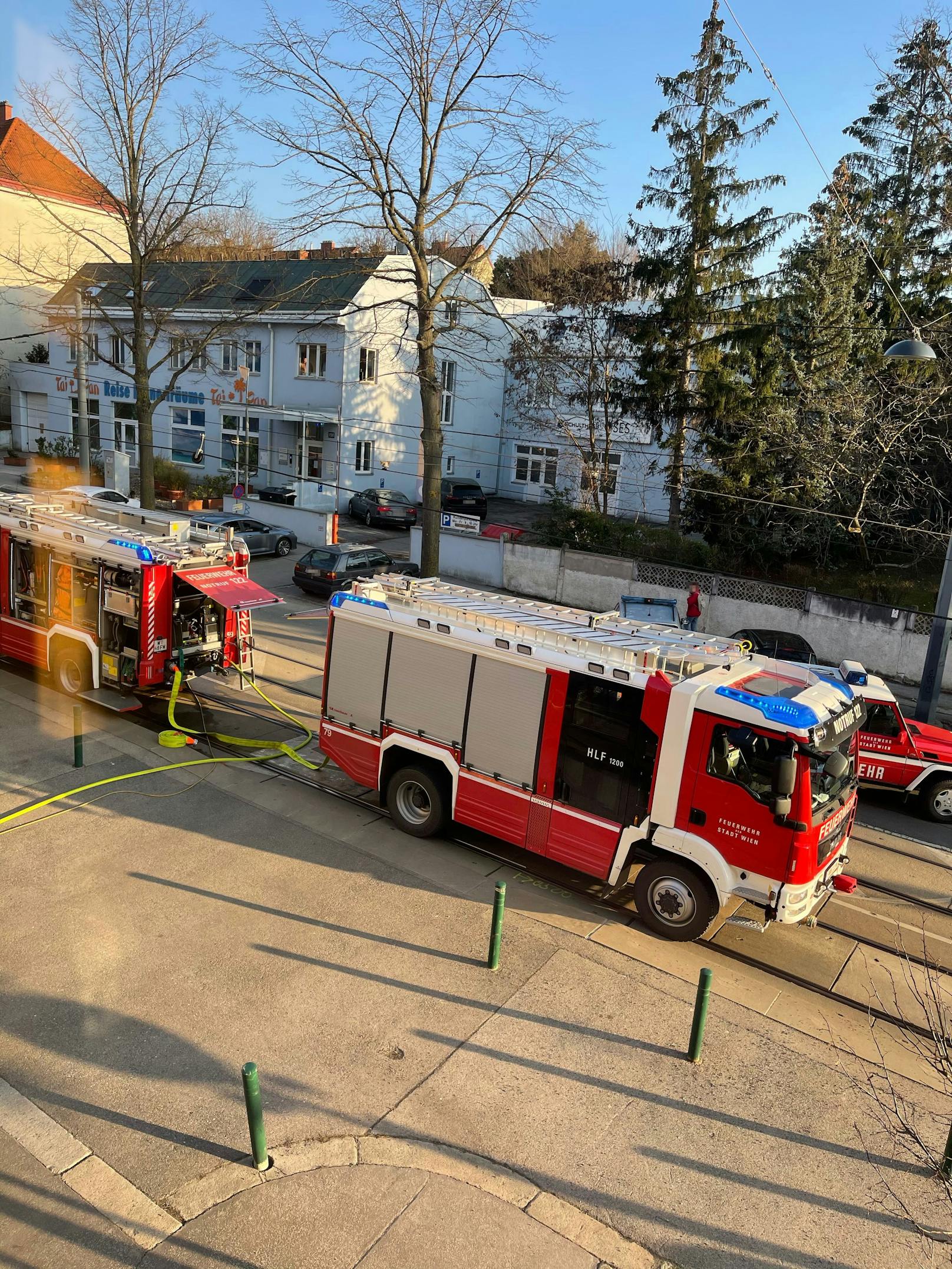 Die Feuerwehr war vor Ort.