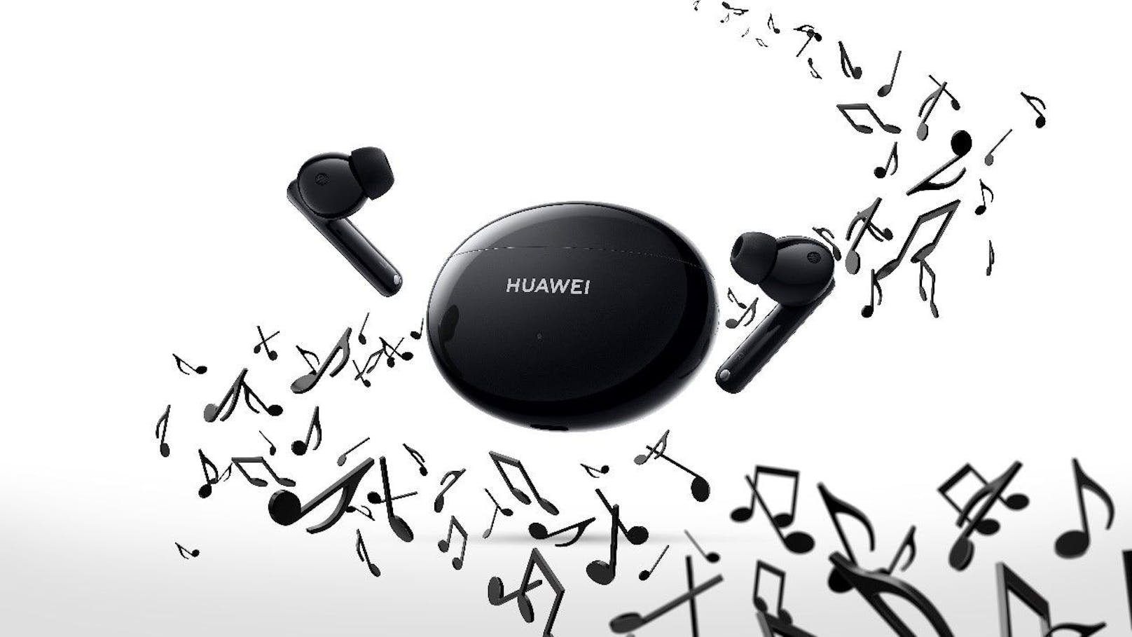 Die neuen HUAWEI FreeBuds 4i sorgen mit 10 Stunden Akkulaufzeit für ein stundenlanges Musikvergnügen und jede Menge Power für deine Telefonate!