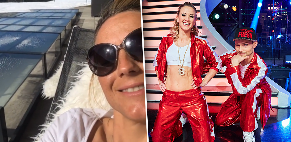 Michaela Kirchgasser hat schon Lust auf's Plantschen