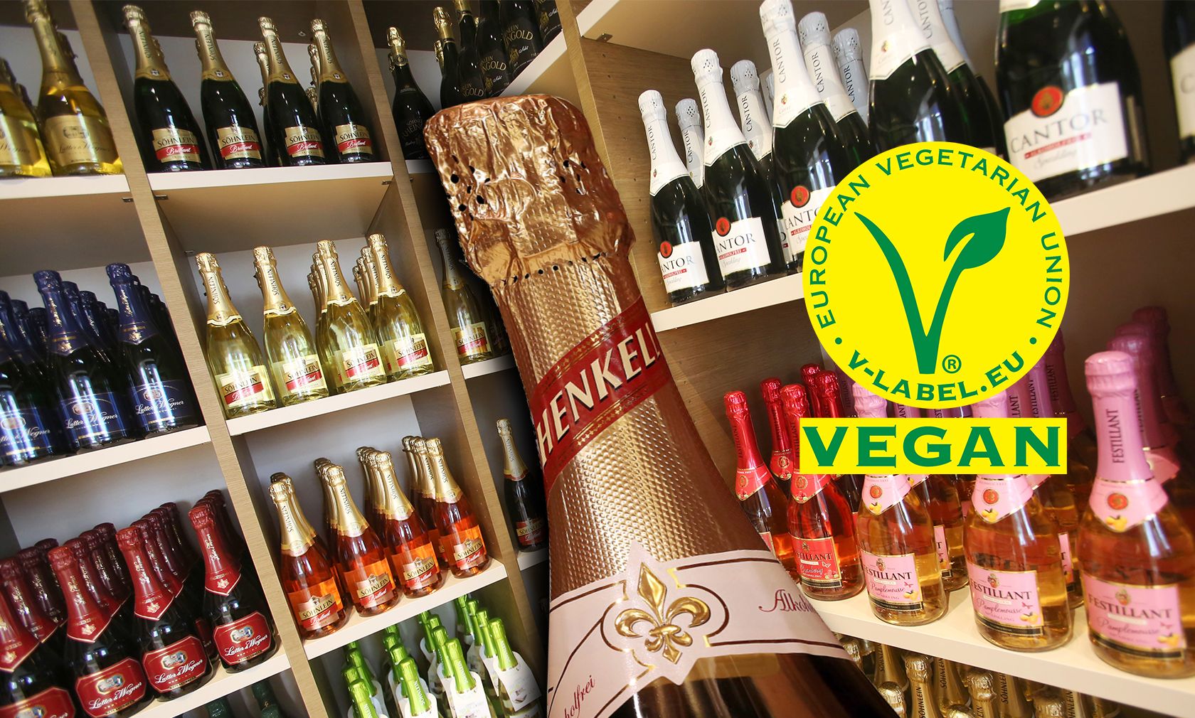 Das gesamte Henkell-Sortiment ist ab sofort mit dem "V-Label" zertifiziert. 