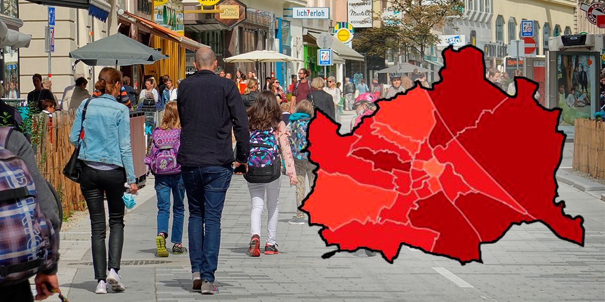 So ist die Corona-Inzidenz aktuell in den Wiener Bezirken